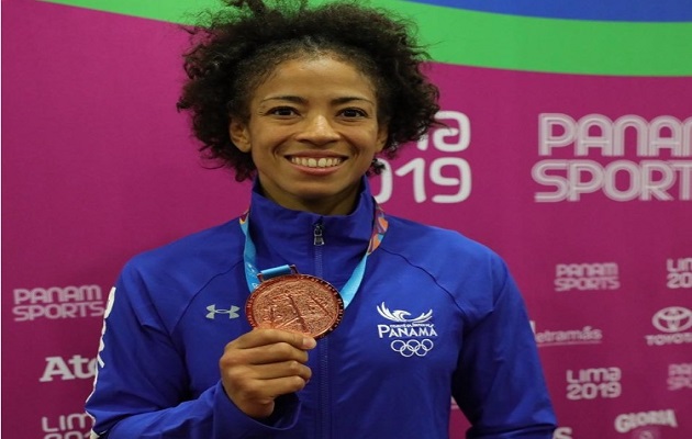 Miryam Roper con bronce. Foto:Cop