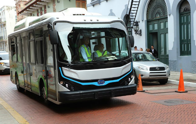 El bus eléctrico ha movilizado a 70 mil pasajeros. Foto/ Cortesía