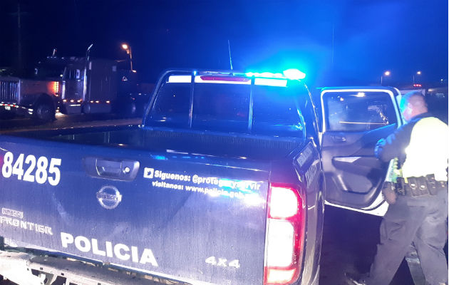 Al lugar se presentaron unidades de Operaciones del Tránsito de la Policía Nacional . Foto: Melquíades Vásquez A.