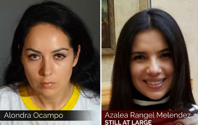 Alondra Ocampo (izq.) y Azalea Rangel Melendez (der). Foto:AP.
