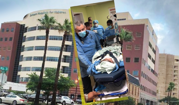 Miguel Ignacio Muñoz Lima está internado en la sucursal médica de la Universidad de Texas, en Galveston.  Foto de cortesía