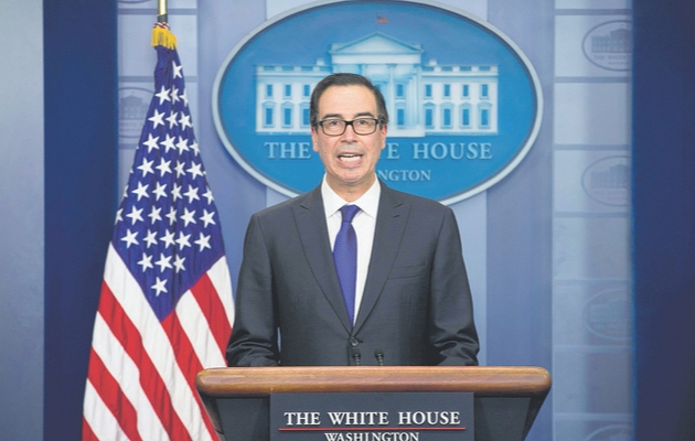 Steven Mnuchin, secretario del Tesoro de los Estados Unidos. Foto: EFE.