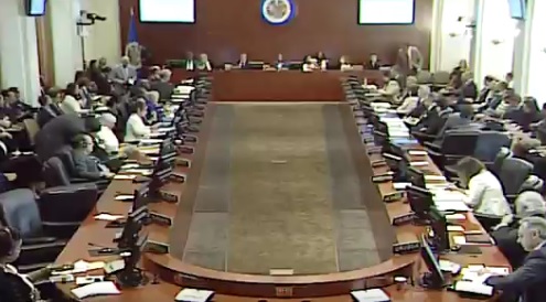 Panamá y Perú se abstuvieron durante la votación para poner en marcha Tratado Interamericano de Asistencia Recíproca. Foto/Twitter OEA
