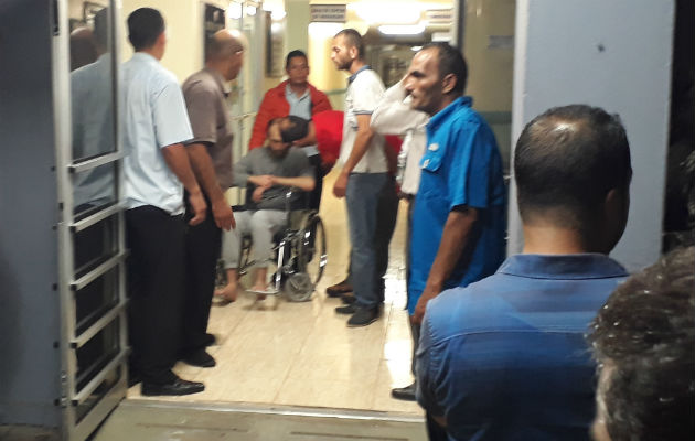 Los palestinos recibieron atención médica en un hospital privado. 