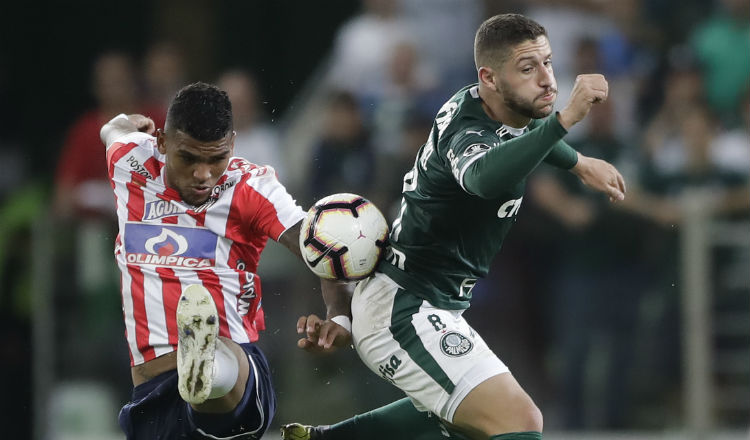 Palmeiras goleó al Atlético Junior 3-0. Foto AP