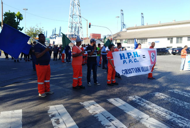 La huelga de los trabajadores portuarios se realizó del 17 al 29 de julio. Foto/Archivo