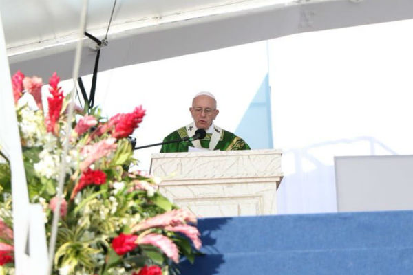 Cerca de 10 discursos pronunció el papa Francisco.