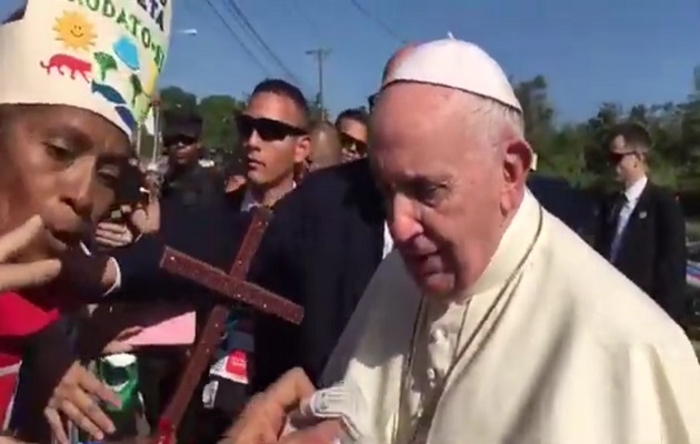 Momentos virales del papa Francisco en Panamá. Foto/EFE