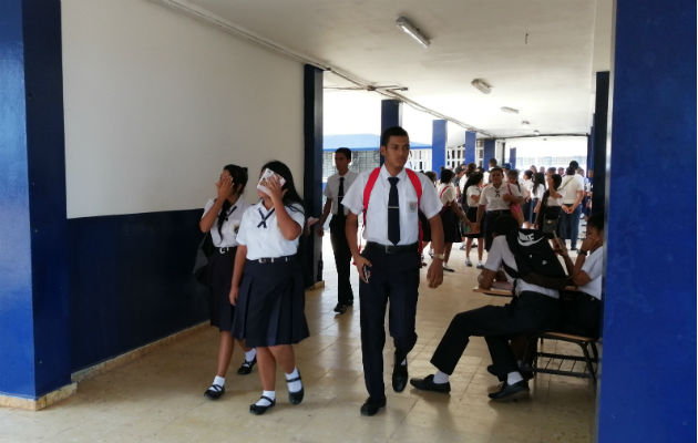 Estudiantes respaldan el llamado a paro. Foto: Eric A. Montenegro.