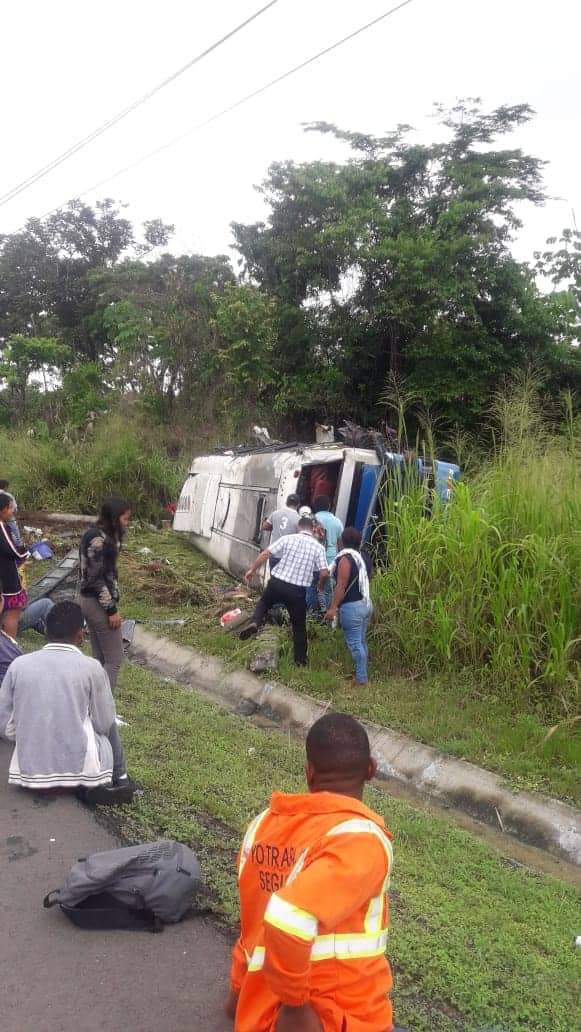 El accidente de tránsito se registró a la altura del sector conocido como  Arimae.