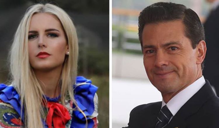 La modelo Tania Ruiz Eichelmann y Enrique Peña Nieto. 