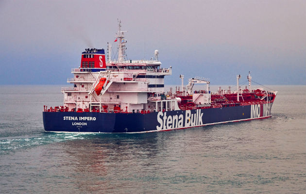 Petrolero Stena Impero capturado por la Guardia Revolucionaria iraní. Foto: EFE.