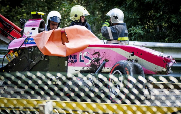  Anthoine Hubert murió en la pista.