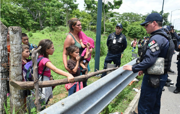 La Guardia Nacional mexicana tratará de frenar el flujo de migrantes centroamericanos. Foto: EFE.