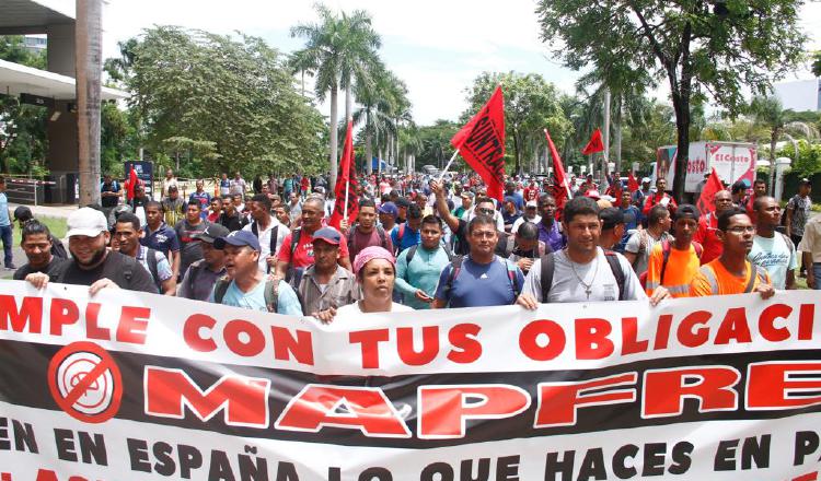 Los trabajadores de la construcción están decididos a volver a protestar en contra de la Aseguradora Mapfre.