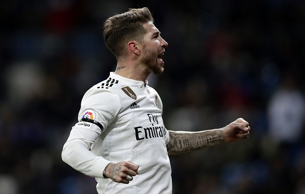 Ramos marcó para el Madrid.