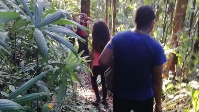 Los ocho jóvenes fueron rescatados en El Peñón de Las Cumbres por unidades de la Policía Nacional y del Sinaproc. Foto cortesía @Sinaproc_Panama