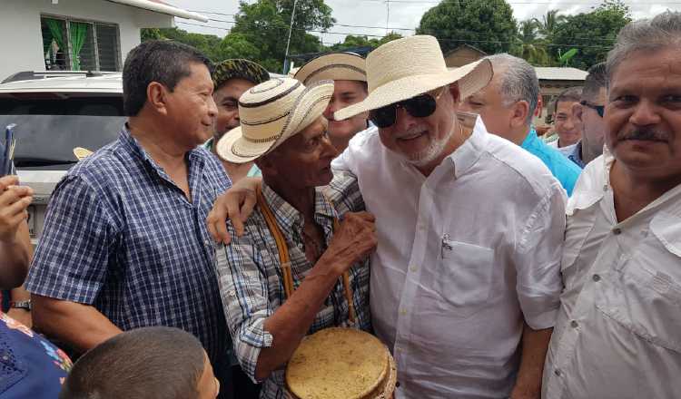 Ricardo Martinelli fue recibido por simpatizantes  de su partido y de su gestión gubernamental. Thays Domínguez