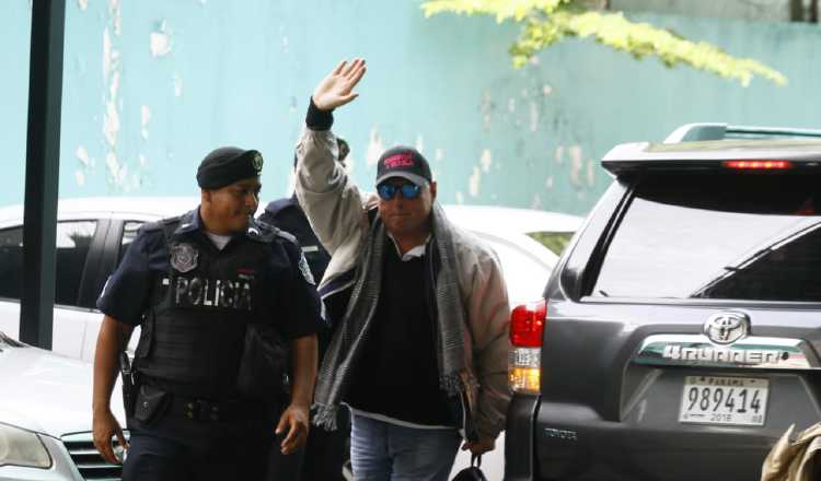 Ricardo Martinelli, a su llegada al Sistema Penal Acusatorio. Foto de Edwards Santos