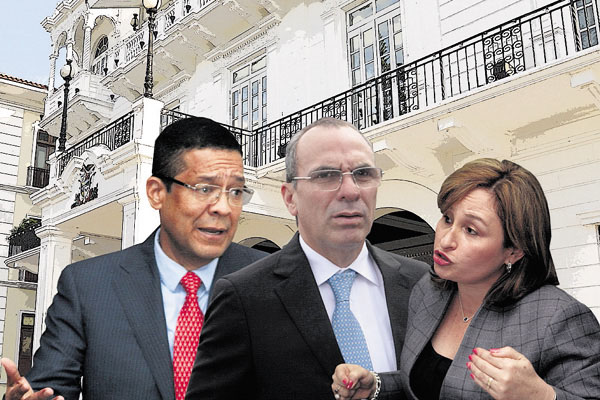 Rogelio Saltarín, Rolando López y Kenia Porcell, fichas clave de Juan Carlos Varela en la actual trama de manipulación de la justicia. /Foto Archivo