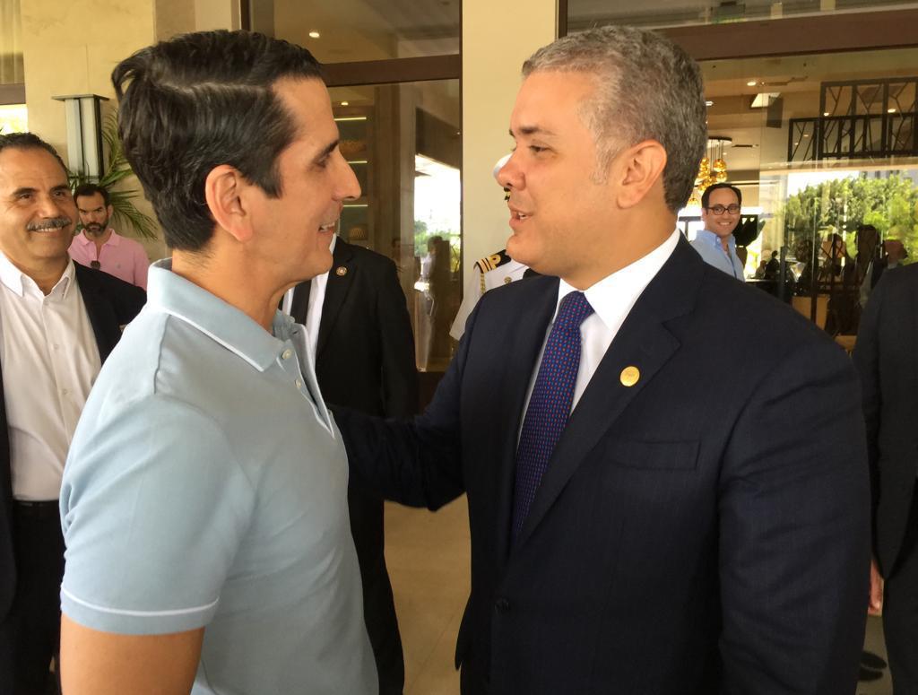 Rómulo Roux e Iván Duque. Foto/Cortesía