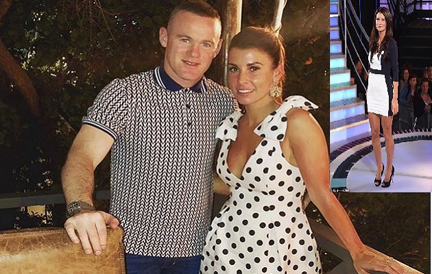 Rooney y su esposa.