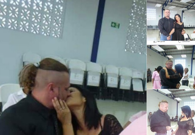 Se cuela en redes sociales fotos de la boda civil del 'Salvaje Bill'. Fotos. Retén Chiriquí.