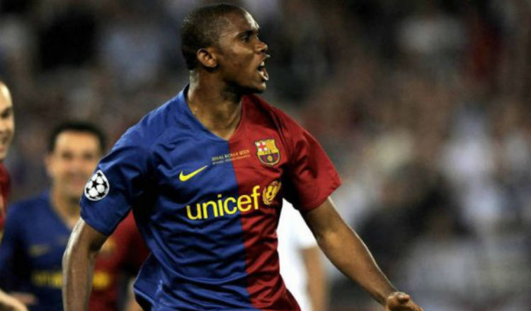 Samuel Eto'o jugó en el Barcelona. Foto:EFE