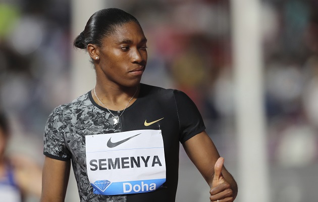 Caster Semenya tras su triunfo de hoy.