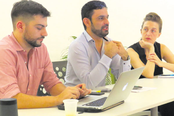 Los organizadores, durante el lanzamiento del interesante proyecto. /Foto: Cortesía.