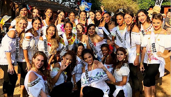 Las participantes de Señorita Panamá en el Barro Fest. Foto: Instagram