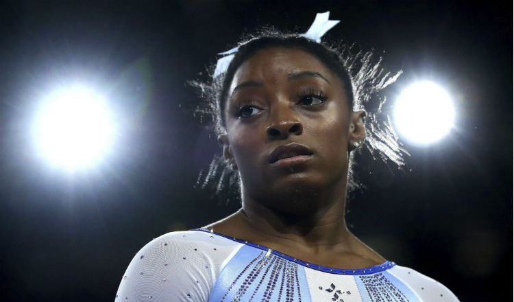 Simone Biles mostró su potencial. Foto AP