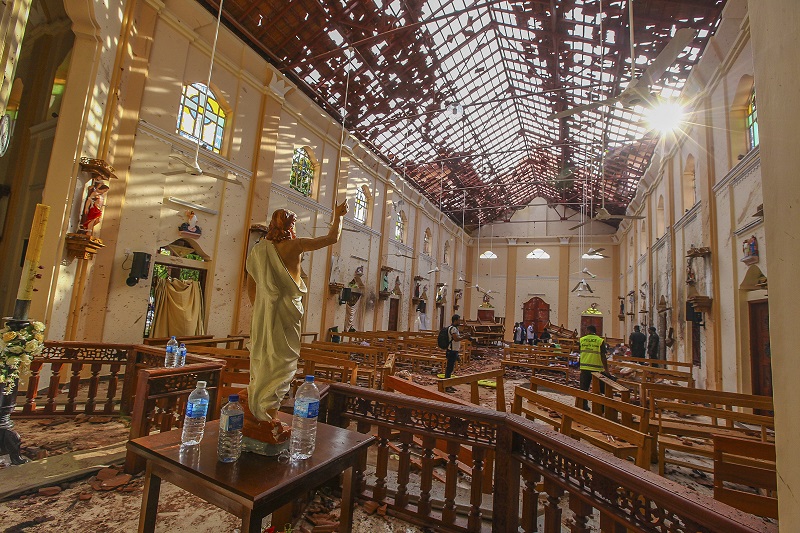 Tres iglesias fueron blanco del ataque terrorista en Sri Lanka.