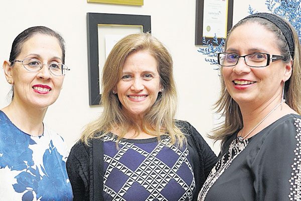 6. Rocío Restrepo, Eva Bettsak y Claudia Pirela.