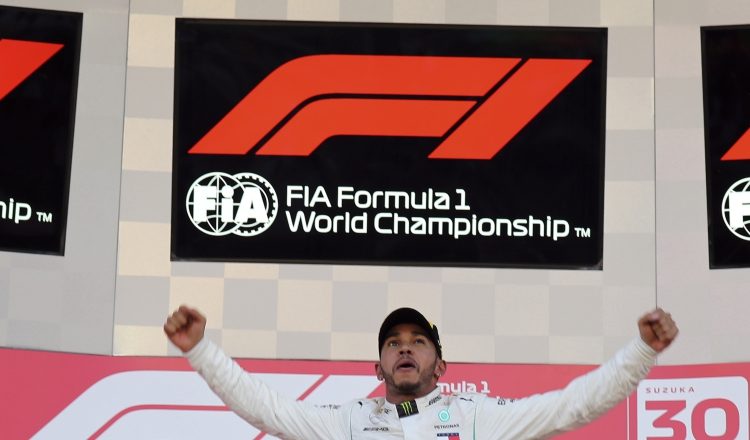Lewis Hamilton se llevó el Gran Premio en Japón. /Foto AP