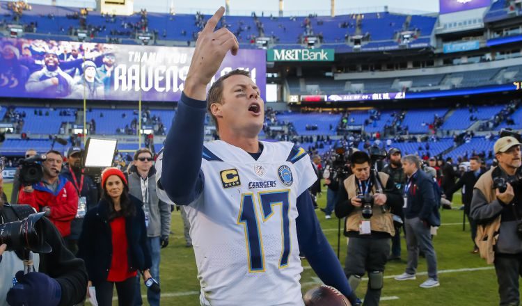 Philip Rivers   completó 22 de 32 pases para 160 yardas. Foto /EFE