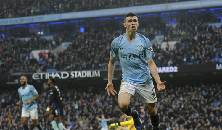 Phil Foden, anotó uno de los goles del City. /Foto AP