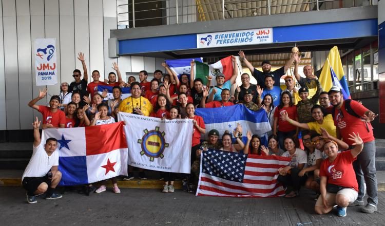 Peregrinos de la JMJ en Panamá. EFE