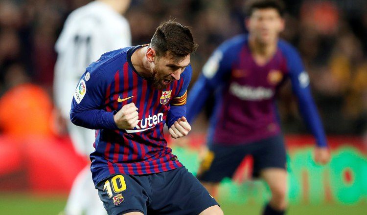 Messi resolvió cuando el Barcelona lo necesitaba. EFE