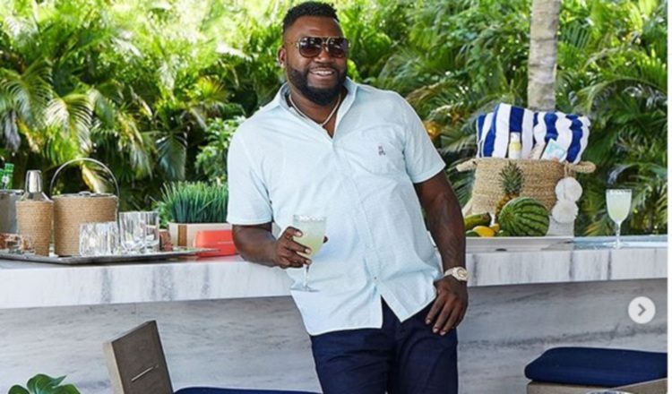 David Ortiz en casa y celebrando en familia. Foto:@davidortiz