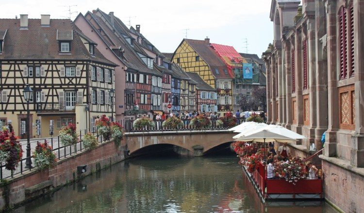 1.  Vista de los canales de Colmar. 