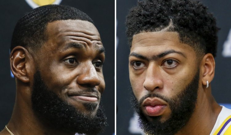 LeBron James y Anthony Davis. Foto: AP