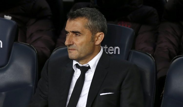 Ernesto Valverde tuvo preguntas sobre el clásico, pero prefirió pensar en el partido ante la Real Sociedad. Foto AP