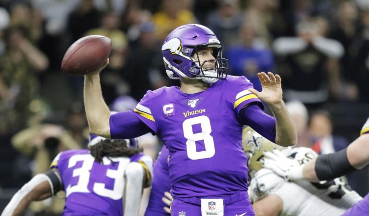 Kirk Cousins de los Vikings. Foto: AP