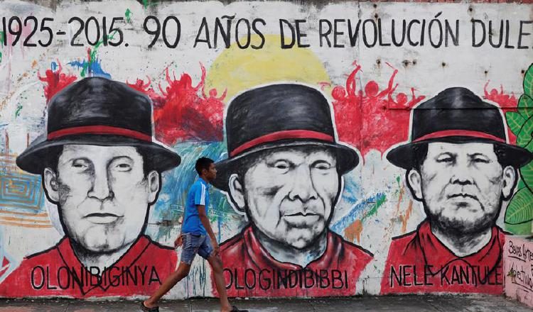 Los gunas han hecho murales con anterioridad.  EFE