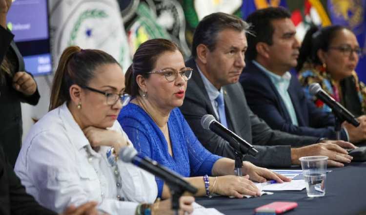 Ministra Rosario Turner dio detalles del trabajo preventivo que se realiza en el país. Cortesía