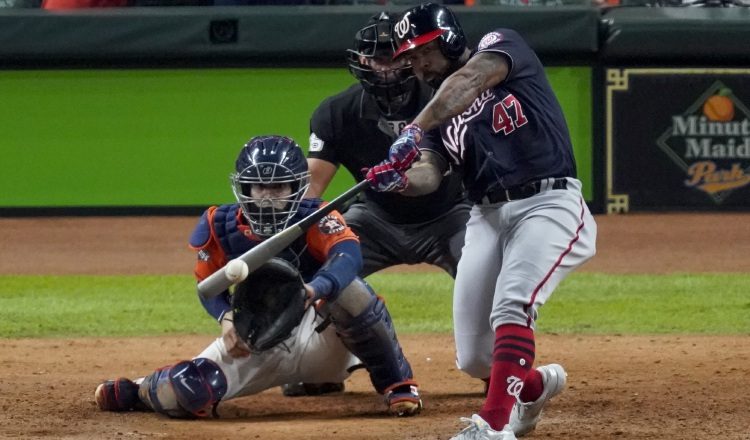 Howie Kendrick de los Nacionales. Foto:AP