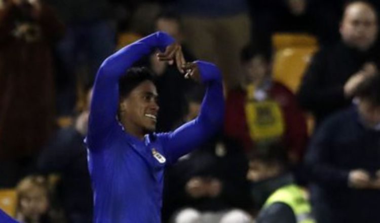 Édgar Yoel Bárcenas anotó, pero su equipo empató ante el Deportivo La Coruña. Foto:LaLiga