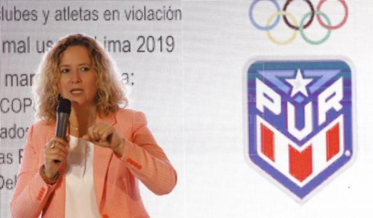La presidenta del Comité Olímpico de Puerto Rico (Copur), Sara Rosario. Foto:EFE