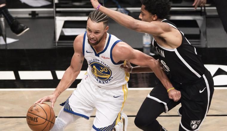 El base estrella de los Warriors de Golden State, Stephen Curry. Foto:EFE